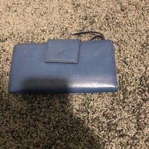 Leather fossil wallet